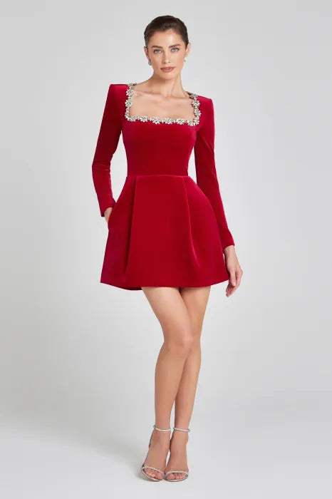 Elegant Velvet Dress
