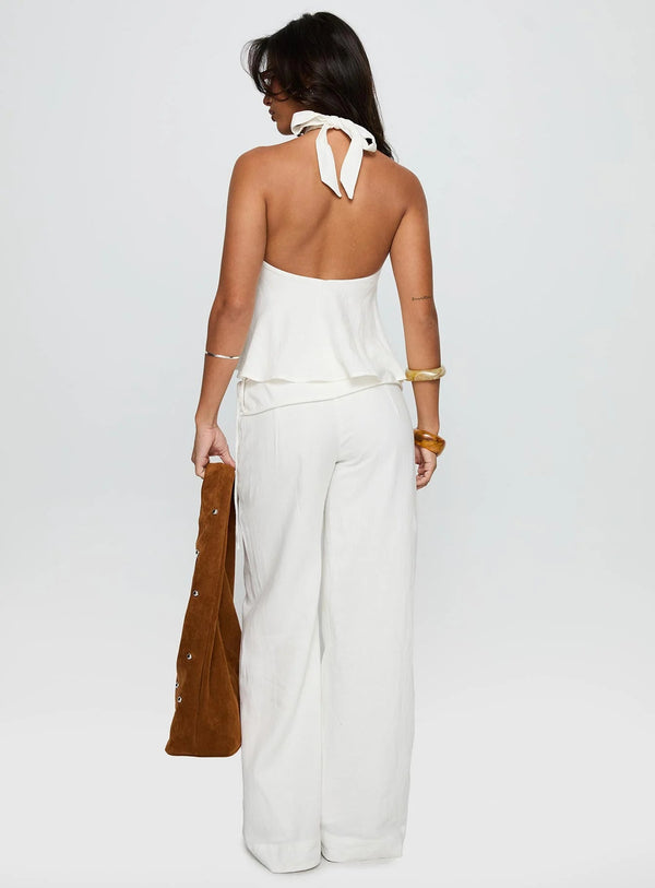 Eluna Relaxed Linen Wide Pants