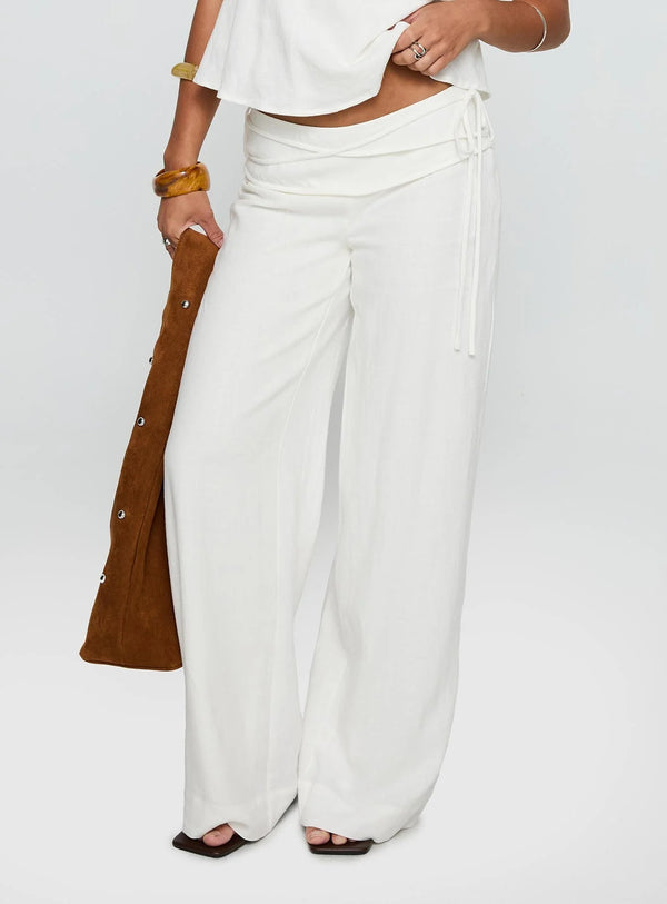 Eluna Relaxed Linen Wide Pants