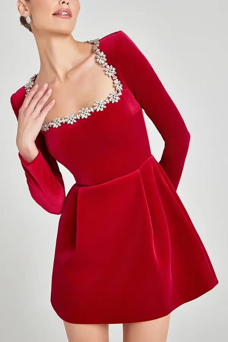 Elegant Velvet Dress
